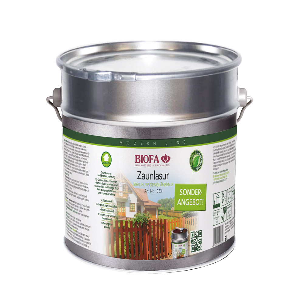 Zaunlasur braun seidenglänzend